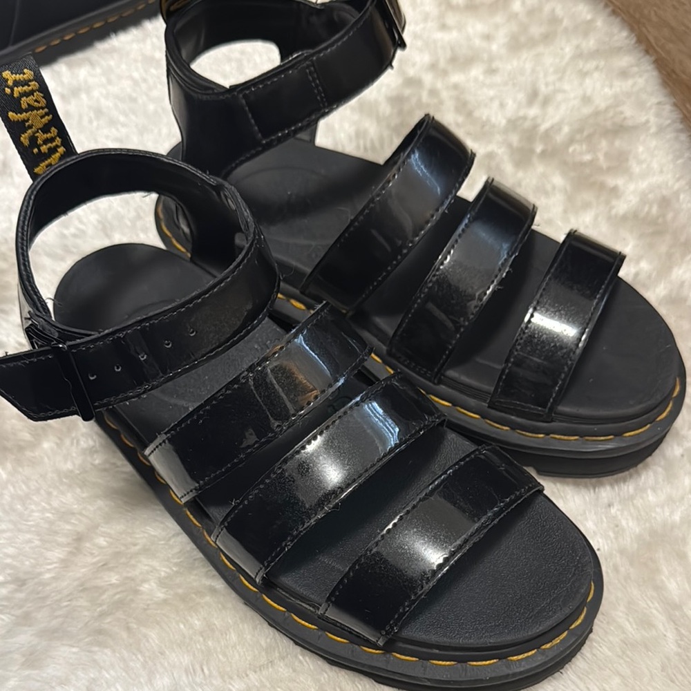 Woman’s black Doc Marten Sandals